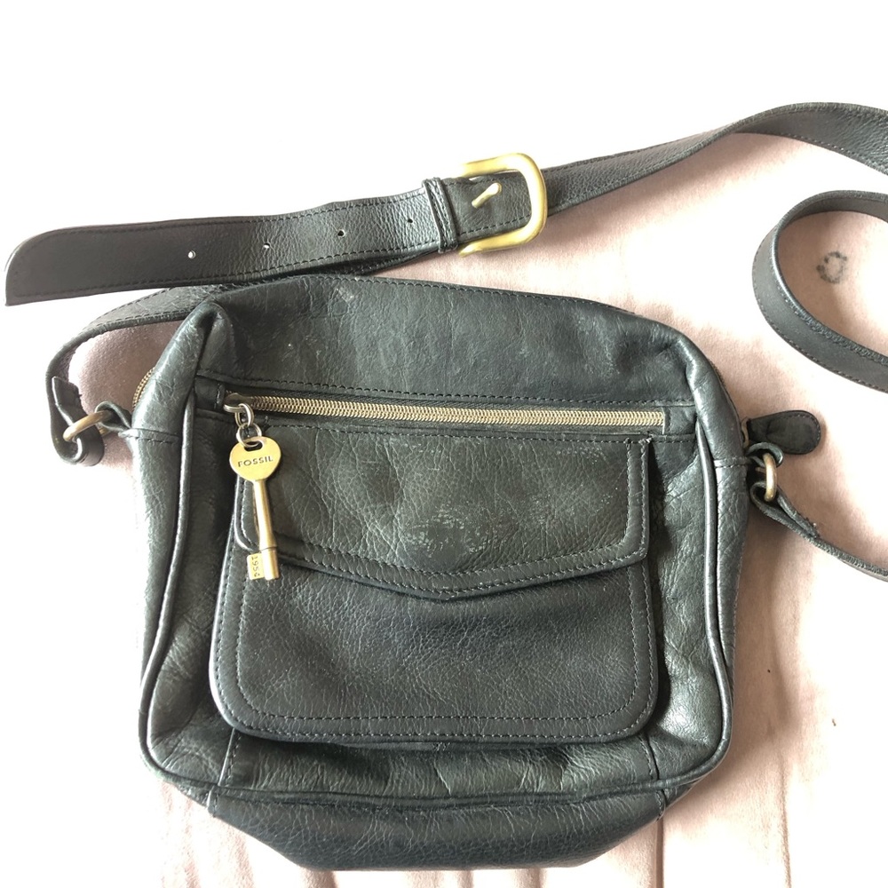 Fossil Leather Crossbody Bag
